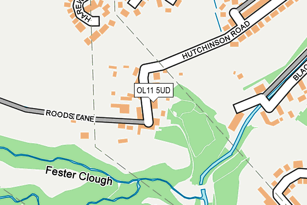 OL11 5UD map - OS OpenMap – Local (Ordnance Survey)