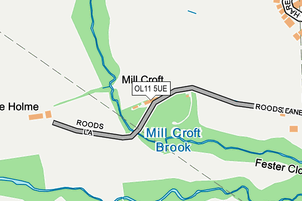 OL11 5UE map - OS OpenMap – Local (Ordnance Survey)