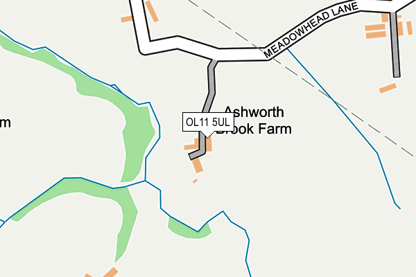 OL11 5UL map - OS OpenMap – Local (Ordnance Survey)