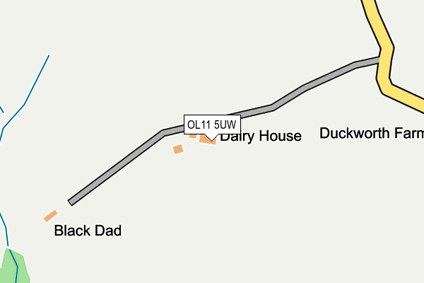 OL11 5UW map - OS OpenMap – Local (Ordnance Survey)