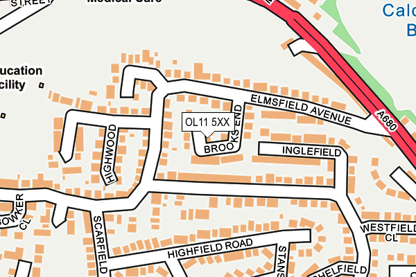 OL11 5XX map - OS OpenMap – Local (Ordnance Survey)
