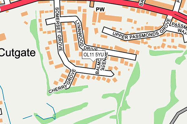 OL11 5YU map - OS OpenMap – Local (Ordnance Survey)