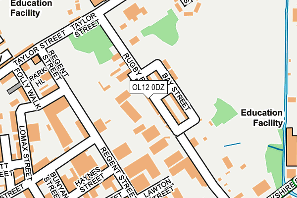 OL12 0DZ map - OS OpenMap – Local (Ordnance Survey)