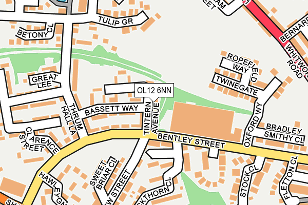 OL12 6NN map - OS OpenMap – Local (Ordnance Survey)