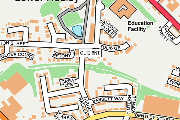 OL12 6NT map - OS OpenMap – Local (Ordnance Survey)
