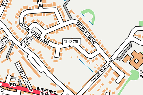 Map of CW GARMENTS LTD at local scale