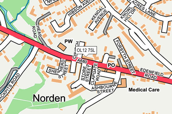 Map of THE NORDEN INN LTD at local scale