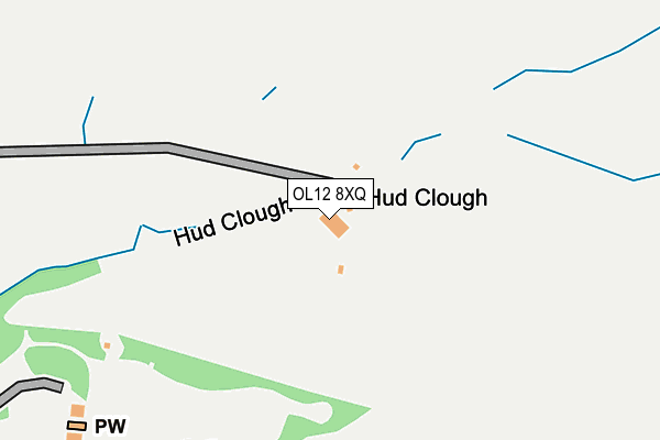 OL12 8XQ map - OS OpenMap – Local (Ordnance Survey)