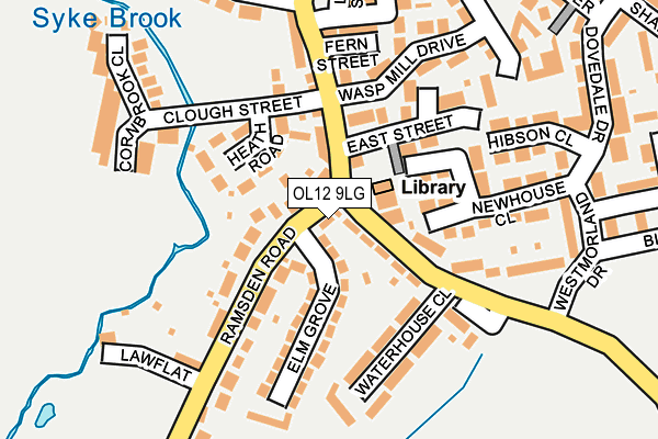 OL12 9LG map - OS OpenMap – Local (Ordnance Survey)