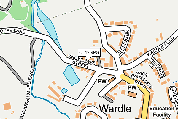 Map of HALSTEAD MOTORS (ROCHDALE) LTD at local scale