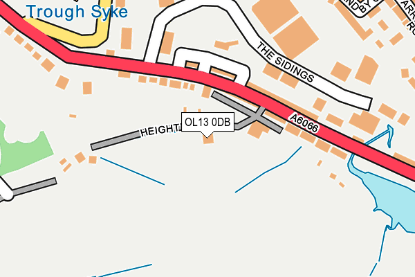 OL13 0DB map - OS OpenMap – Local (Ordnance Survey)