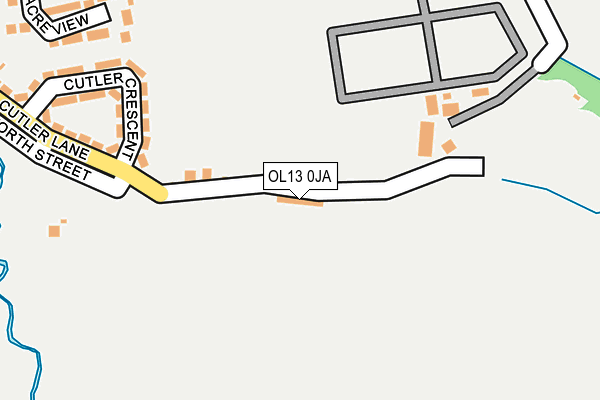 OL13 0JA map - OS OpenMap – Local (Ordnance Survey)