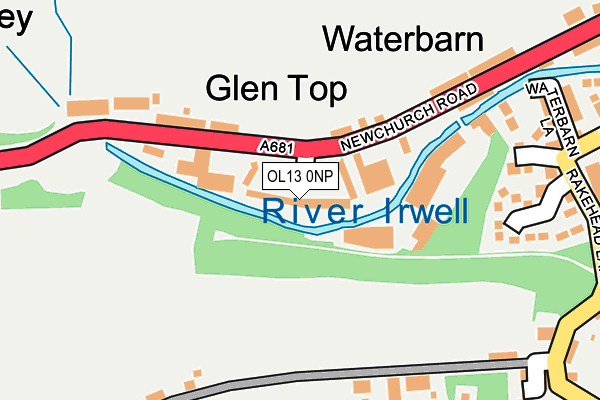 OL13 0NP map - OS OpenMap – Local (Ordnance Survey)