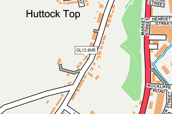 OL13 8HR map - OS OpenMap – Local (Ordnance Survey)