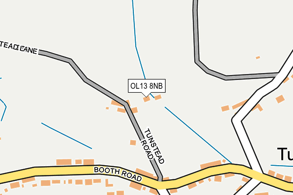 OL13 8NB map - OS OpenMap – Local (Ordnance Survey)