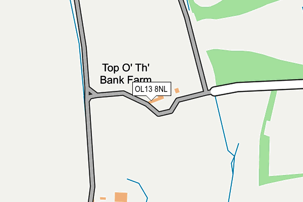 OL13 8NL map - OS OpenMap – Local (Ordnance Survey)