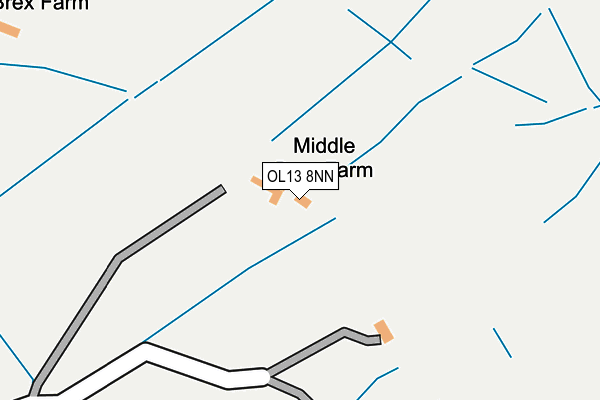 OL13 8NN map - OS OpenMap – Local (Ordnance Survey)