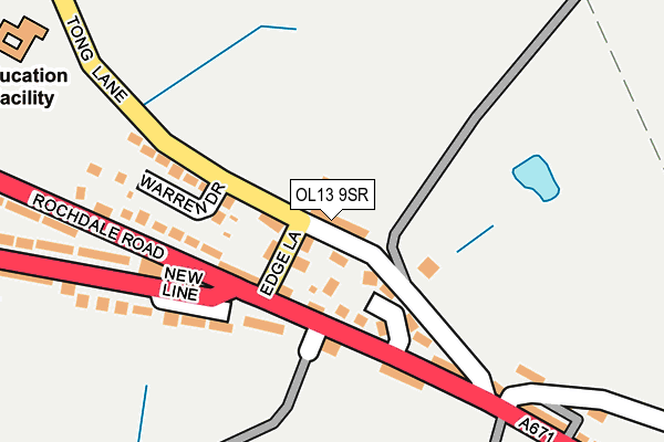OL13 9SR map - OS OpenMap – Local (Ordnance Survey)