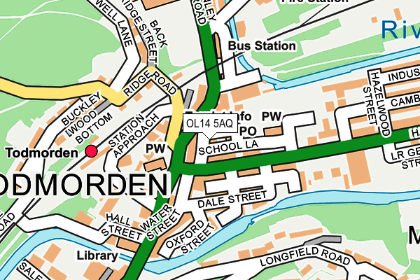 Map of TODMORDEN NEWS CENTRE LIMITED at local scale