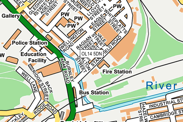 Map of A2B PRIVATE HIRE LTD at local scale