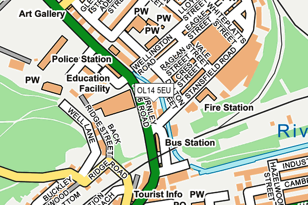 OL14 5EU map - OS OpenMap – Local (Ordnance Survey)