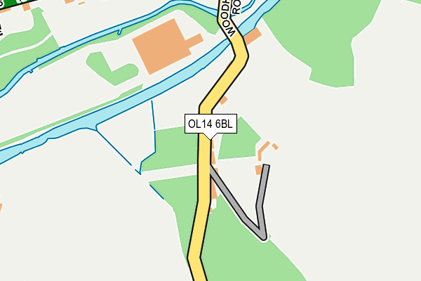 OL14 6BL map - OS OpenMap – Local (Ordnance Survey)