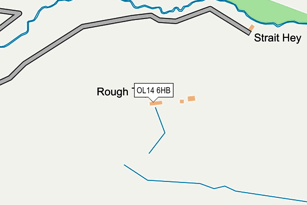 OL14 6HB map - OS OpenMap – Local (Ordnance Survey)