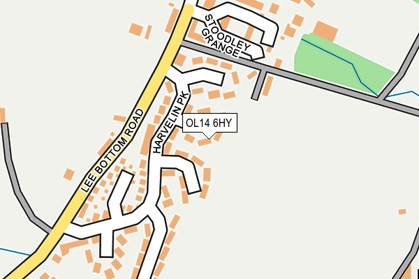 OL14 6HY map - OS OpenMap – Local (Ordnance Survey)