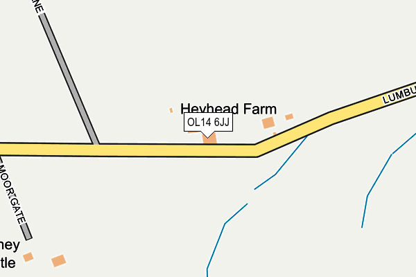 OL14 6JJ map - OS OpenMap – Local (Ordnance Survey)