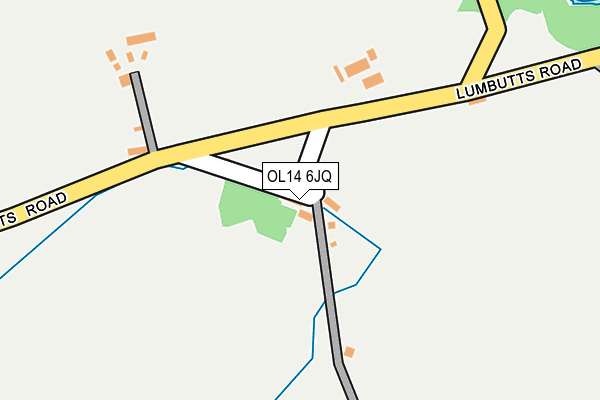OL14 6JQ map - OS OpenMap – Local (Ordnance Survey)