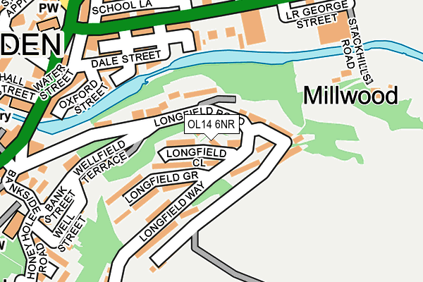 OL14 6NR map - OS OpenMap – Local (Ordnance Survey)