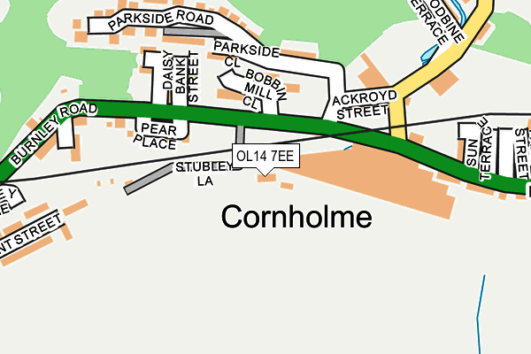 OL14 7EE map - OS OpenMap – Local (Ordnance Survey)