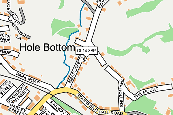 OL14 8BP map - OS OpenMap – Local (Ordnance Survey)