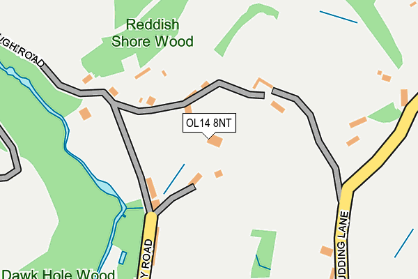 OL14 8NT map - OS OpenMap – Local (Ordnance Survey)