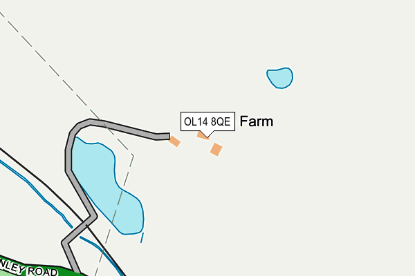 OL14 8QE map - OS OpenMap – Local (Ordnance Survey)