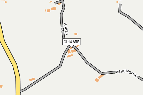 OL14 8RF map - OS OpenMap – Local (Ordnance Survey)