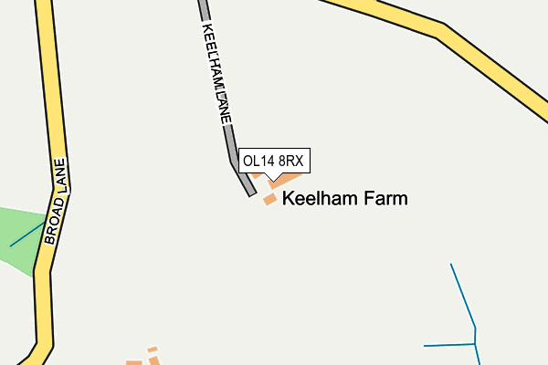 OL14 8RX map - OS OpenMap – Local (Ordnance Survey)