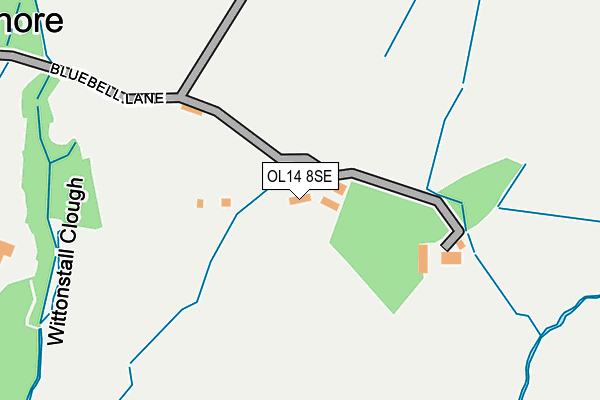 OL14 8SE map - OS OpenMap – Local (Ordnance Survey)