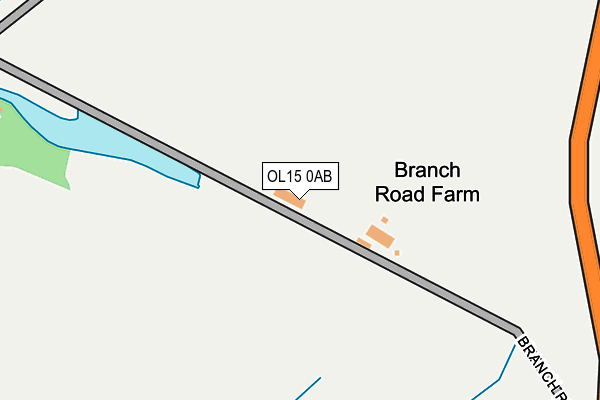 OL15 0AB map - OS OpenMap – Local (Ordnance Survey)