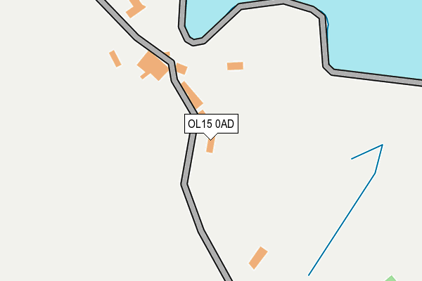 OL15 0AD map - OS OpenMap – Local (Ordnance Survey)
