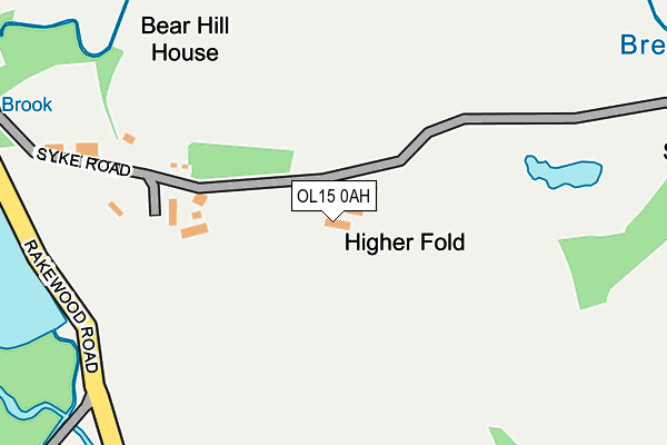 OL15 0AH map - OS OpenMap – Local (Ordnance Survey)