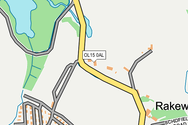 OL15 0AL map - OS OpenMap – Local (Ordnance Survey)