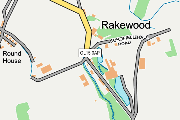 OL15 0AP map - OS OpenMap – Local (Ordnance Survey)