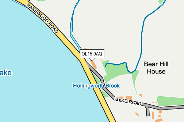 OL15 0AQ map - OS OpenMap – Local (Ordnance Survey)