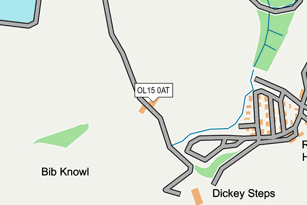 OL15 0AT map - OS OpenMap – Local (Ordnance Survey)