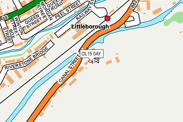 OL15 0AY map - OS OpenMap – Local (Ordnance Survey)