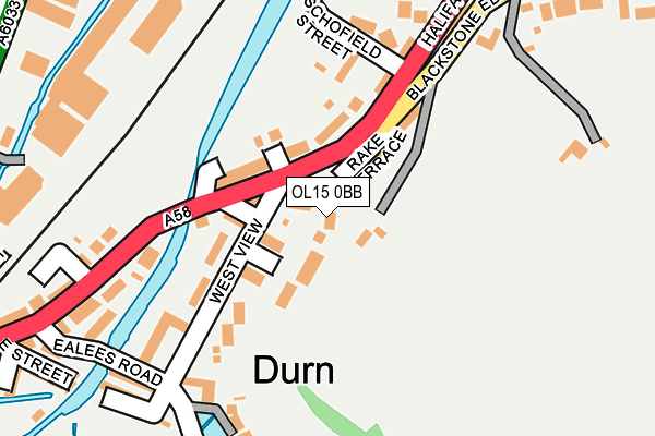 OL15 0BB map - OS OpenMap – Local (Ordnance Survey)