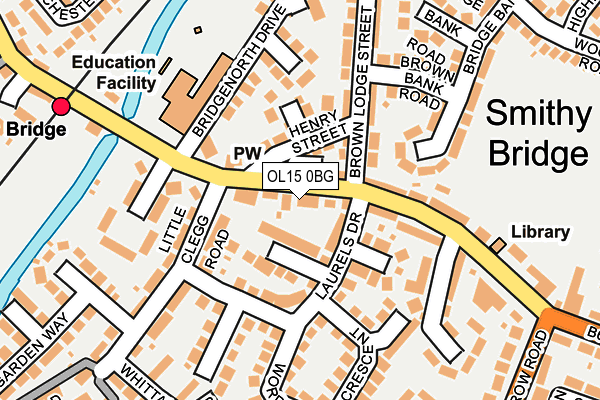 OL15 0BG map - OS OpenMap – Local (Ordnance Survey)