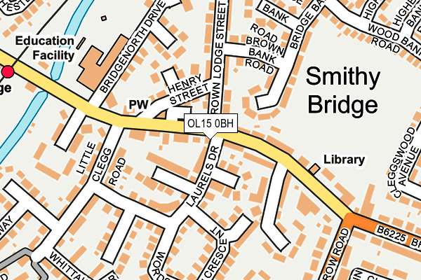 OL15 0BH map - OS OpenMap – Local (Ordnance Survey)