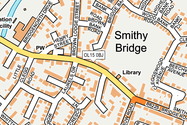 OL15 0BJ map - OS OpenMap – Local (Ordnance Survey)